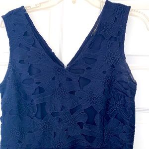 Dark blue lacy Banana Republic dress!